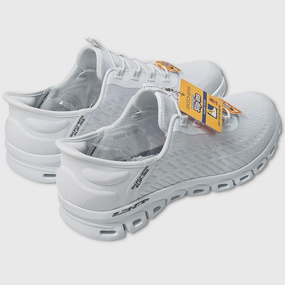 Skechers Glide Step - Tranquility Shoes - NEW Womens 8.5 Wide White - #48468-CL3 - Picture 3 of 6